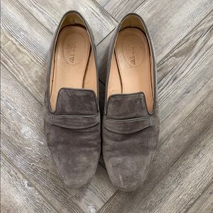 Gray smoking loafers